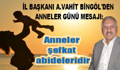 Bingöl’den anneler için anlamlı mesaj