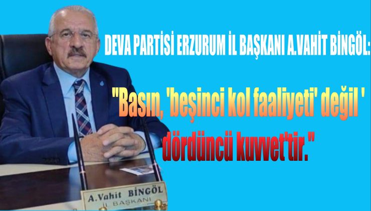 BİNGÖL’DEN BASIN BAYRAMI KUTLAMASI