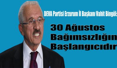 Bingöl’den 30 Ağustos Açıklaması